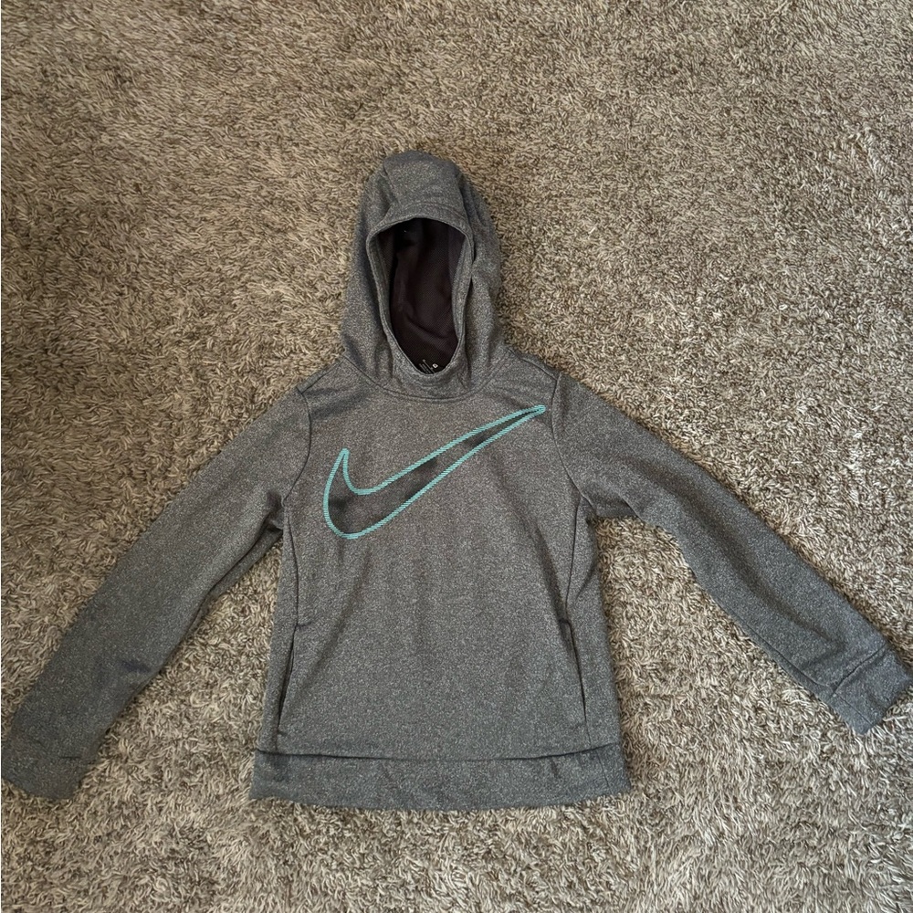 Nike grey Boys medium hoodie